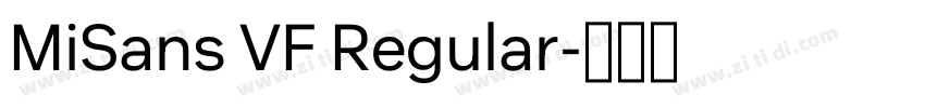 MiSans VF Regular字体转换